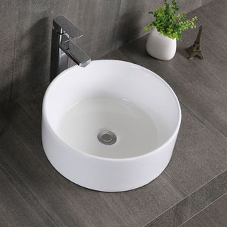 Chậu lavabo đặt bàn màu trắng thiết kế hiện đại model L301W