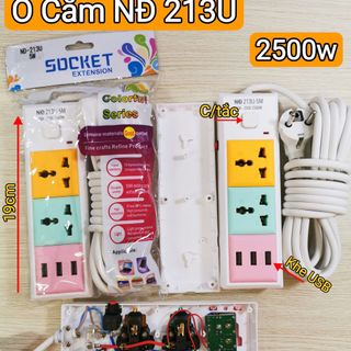 Ổ CẮM ĐIỆN SOCKET DÂY DÀI 5M NĐ 213U