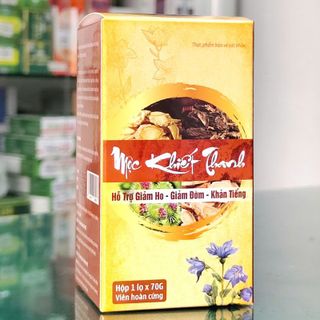 Viên Uống Mộc Khiết Thanh - Hỗ Trợ Giảm Ho, Giảm Đờm, Giảm Đau Rát Họng Nguồn Gốc Thảo Dược