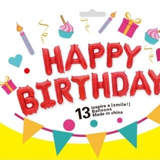 BONG BÓNG HAPPY BIRTHDAY 13 CHỮ