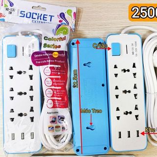 Ổ CẮM ĐIỆN SOCKET DÂY DÀI 5M NĐ 53U