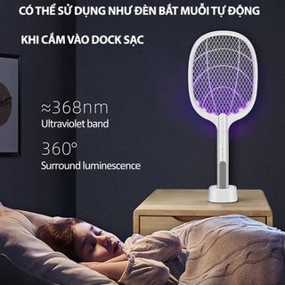Vợt Muỗi Kiêm Đèn Bắt Muỗi Thông Minh