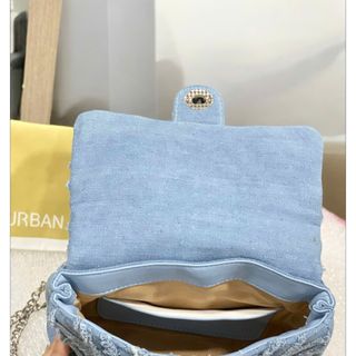 Túi denim tua rua đeo vai - f869