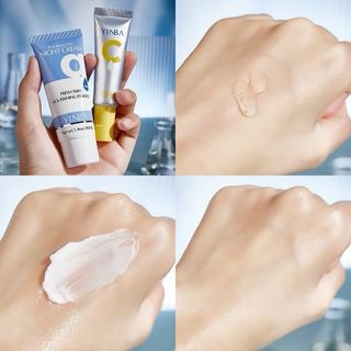 Combo Serum Vitamin C và Kem dưỡng phục hồi da ban đêm