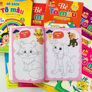 SET 8 QUYỂN SÁCH TÔ MÀU CHO BÉ