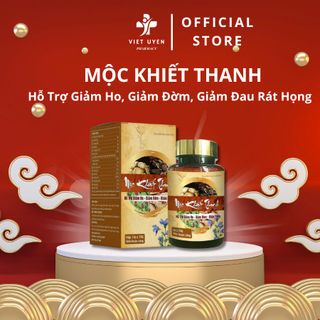 Viên Uống Mộc Khiết Thanh - Hỗ Trợ Giảm Ho, Giảm Đờm, Giảm Đau Rát Họng Nguồn Gốc Thảo Dược
