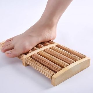 Bàn Con Lăn Massage Chân Bấm Huyệt Bằng Gỗ Giảm Căng Thẳng Trị Liệu Cơ Thể