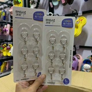 Vỉ 6 cái móc dán Hook BingJi