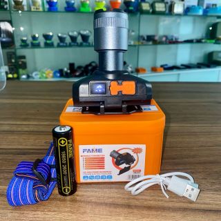 Đèn Đội Đầu FAME C01- 80W bóng laser s-iêu sáng chiếu xa 500m, chống thấm nước, 3 chế độ sáng có Zoom