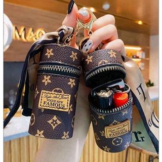 Túi mini đựng son, treo choà khoá Da PU