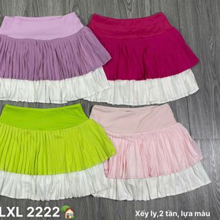 Váy xếp ly 2 tầng Size s m l xl Ri 2222 Tách nửa ri được