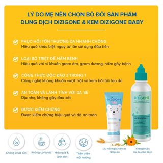 Kem Dizigone Baby 30g - Làm Dịu mẩn ngứa, ngừa hăm da, bảo vệ bé