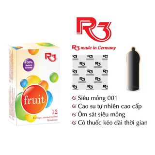 Bao cao su R3 ôm sát siêu mỏng