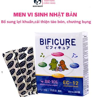 Men vi sinh Nhật bản Bificure 20gói, bs lợi khuẩn, cải thiện táo bón, rối loạn tiêu hoá