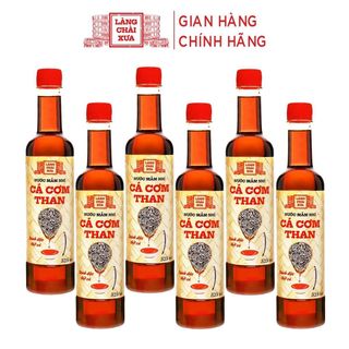 (Thùng 6 chai) Nước mắm nhỉ cá cơm than 525ml - Làng Chài Xưa