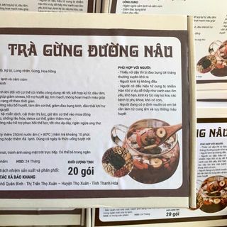 Trà Gừng Đường Nâu