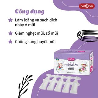 Dung Dịch Giảm Sổ Mũi, Nghẹt Mũi Buona Nebial/ Nebianax 3% Flaconcin