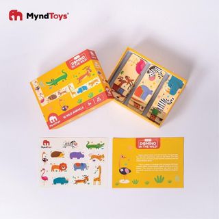 Đồ Chơi Giáo Dục Myndtoys Boardgame Domino - In The Wild Dành Cho Các Bé Trên 3 Tuổi Ghép Hình Xếp Hình