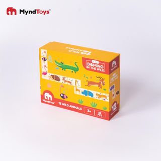 Đồ Chơi Giáo Dục Myndtoys Boardgame Domino - In The Wild Dành Cho Các Bé Trên 3 Tuổi Ghép Hình Xếp Hình
