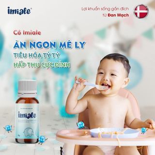 Men vi sinh IMIALE Bifidobacterium BB12 8ml từ Đan Mạch - Cải thiện tiêu hóa, biếng ăn, tăng đề kháng cho bé
