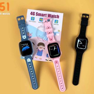 Đồng hồ định vị trẻ em D51 nghe gọi Video, màn hình OLED, sạc hít
