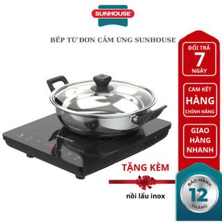 BẾP ĐIỆN TỪ CẢM ỨNG SUNHOUSE SHD6011 TẶNG KÈM NỒI