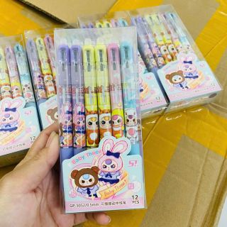 BÚT GEL XÓA MỰC TÍM BABYTHREE HỘP 12 CÂY 069 - LADY'S PASSION