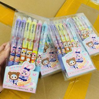 BÚT GEL XÓA MỰC TÍM BABYTHREE HỘP 12 CÂY 069 - LADY'S PASSION