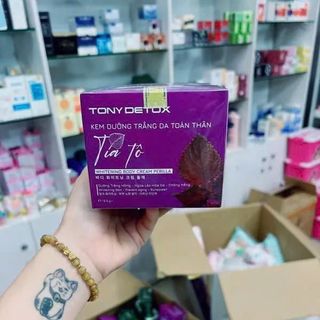 Kem Body Tía Tô-Kem dưỡng trắng da toàn thân tía tô tony180g