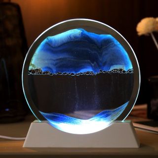 Tranh cát chảy chuyển động 3D kết hợp đèn LED sáng tạo- Decor đèn trang trí nhiều công dụng, trang trí nhà cửa văn phòng