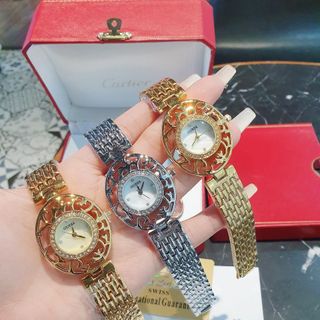 XẢ KHO ĐỒNG HỒ NỮ THỜI TRANG GUEZ MẶT VIỀN HOA VĂN