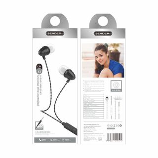 Tai nghe Sendem X1 chân 3.5mm cáp trong suốt