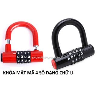 Ổ KHÓA 4 SỐ CHỮ U CHỐNG TRỘM