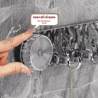 MÓC TREO ĐỒ TRONG SUỐT 2 ĐẦU HÍT