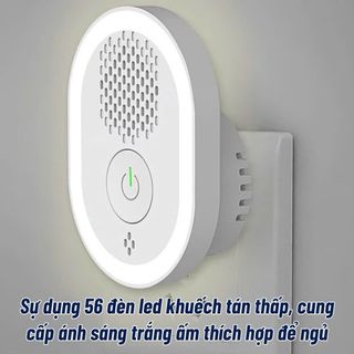 Đèn Đuổi Muỗi, Bắt Côn Trùng bằng sóng siêu âm tích hợp đèn ngủ, An Toàn Tuyệt Đối, Tiết Kiệm Điện