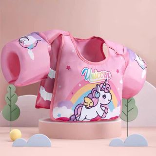 Áo phao bơi trợ nổi đỡ ngực liền tay nhiều màu cho