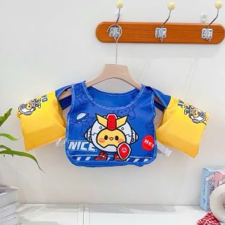 Áo phao bơi trợ nổi đỡ ngực liền tay nhiều màu cho