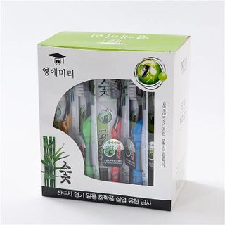 HỘP 30 BÀN CHẢI THAN TRE HÀN QUỐC