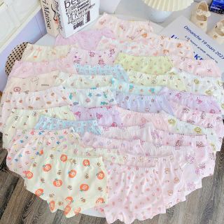 [Kèm hộp] Set 4 quần chíp bé gái, quần chíp đùi bé gái cotton co giãn 4 chiều 10 - 36kg