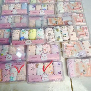 [Kèm hộp] Set 4 quần chíp bé gái, quần chíp đùi bé gái cotton co giãn 4 chiều 10 - 36kg