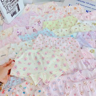 [Kèm hộp] Set 4 quần chíp bé gái, quần chíp đùi bé gái cotton co giãn 4 chiều 10 - 36kg