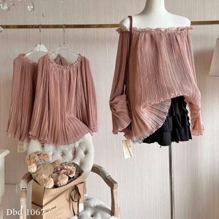 Áo trễ vai dập li