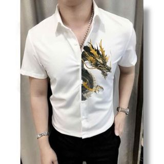 Áo sơ mi Quang chau in 3D