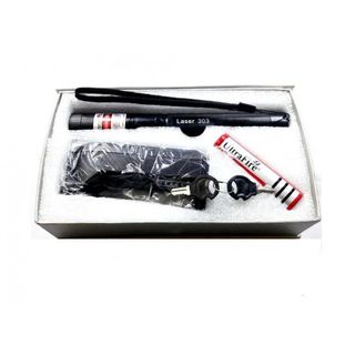 ĐÈN PIN LASER 303 TIA ĐỎ FULL BOX