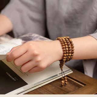 Vòng tay tràng trầm hương dành cho nữ 6mm 108 hạt, vòng tay trầm hương tốc xinh , mang lại may mắn, sức khỏe