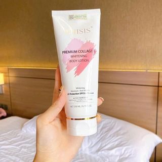Kem Dưỡng Thể Trắng Da Chống Nắng WHISIS-Premium Collagen Whitening Body Lotion 200ml