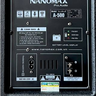 Loa Kéo Nanomax A-500 Bass 50cm 980w Karaoke Bluetooth