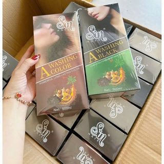 Dầu Gội Phủ Bạc Sin Hair Màu Nâu  500ml