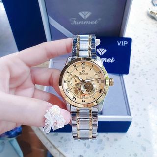 ĐỒNG HỒ NAM CHÍNH HÃNG FUNMEI CƠ TỰ ĐỘNG TRÒN FULLBOX TEM HÃNG