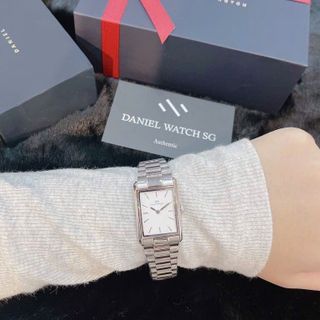 ĐỒNG HỒ NỮ CAO CẤP DANIEL W BOUND DÂY THÉP MẶT CHỮ NHẬT
